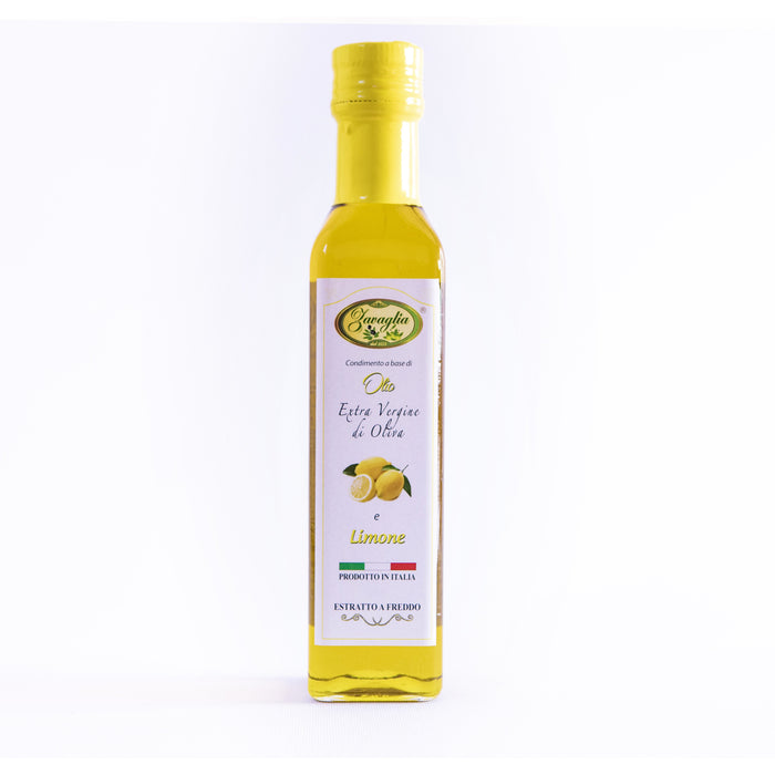 Bottiglia Marasca olio extra vergine di oliva al LIMONE da 0,25 L - Olio Zavaglia